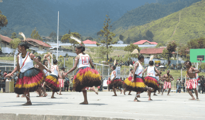 Lomba Wisisi Meriahkan HUT NKRI ke-80 di Puncak Jaya