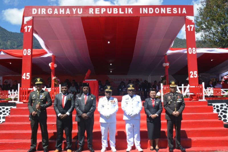 Upacara HUT RI ke-80 di Puncak Jaya: Cuaca Cerah, Semangat Menggelora